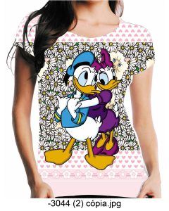 T-Shirt Blusa Feminina P M G - Lote Com 5 Peças Sem Repetições