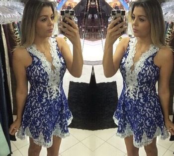 Mini Vestido Detalhe Renda -  2048370770