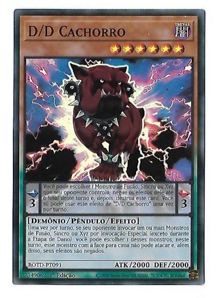 Yu-Gi-Oh D/D Cachorro - Super Raro