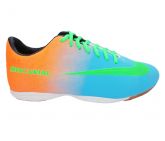 Chuteira Futsal Nike Mercurial Azul, Laranja e Verde MOD:116