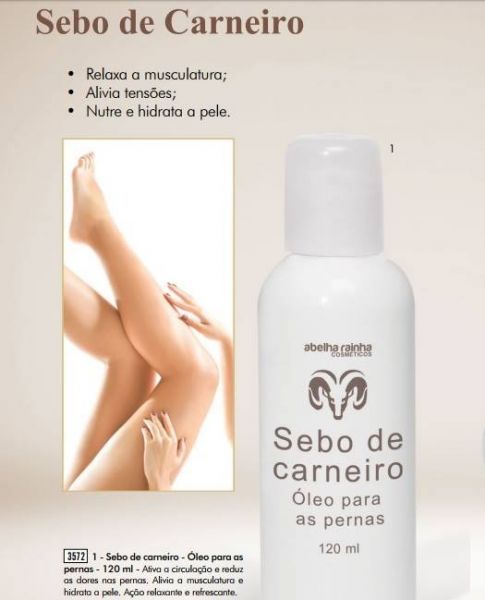 Óleo Para as Pernas Sebo De Carneiro 120ml