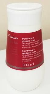 Hidratante de banho Framboesa e pimenta rosa