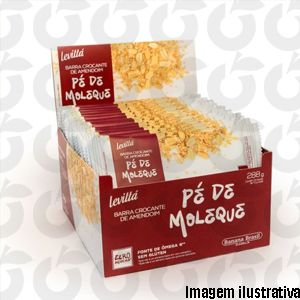 Pé de Moleque Barra de Amendoim 3x12g Levitta