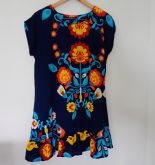 Vestido Feminino Floral Babado