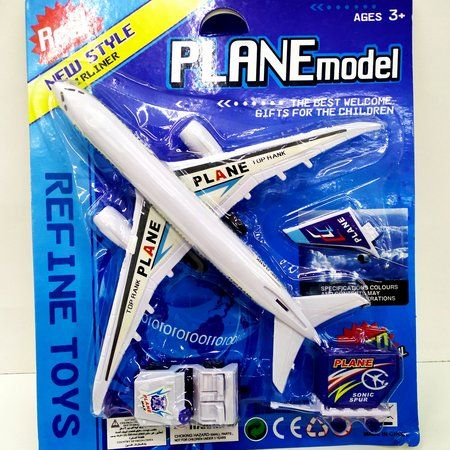 Avião a Fricção com 3 pecas