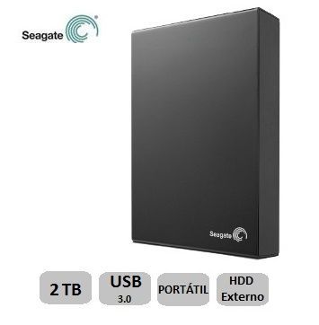 Un de Disco Rígido Seagate STBV2000100 2TB 2TB USB 3.0 Exp.