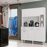 A882.Kit Cozinha Duda 120 5P1G Branco Poquema