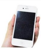 PELÍCULA COM GLITTER FRENTE E VERSO PARA IPHONE 4 E 4S