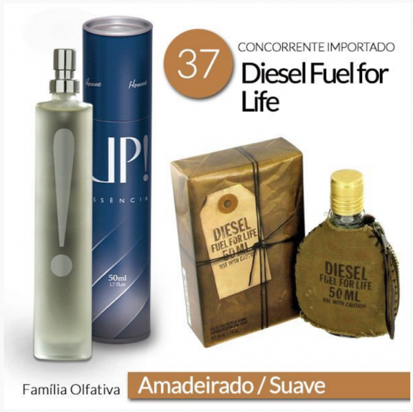 Perfume Masculino 50ml - UP! 37 - Diesel Fuel For Life