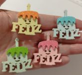 Bolo Feliz Colorido (48 Adesivos)