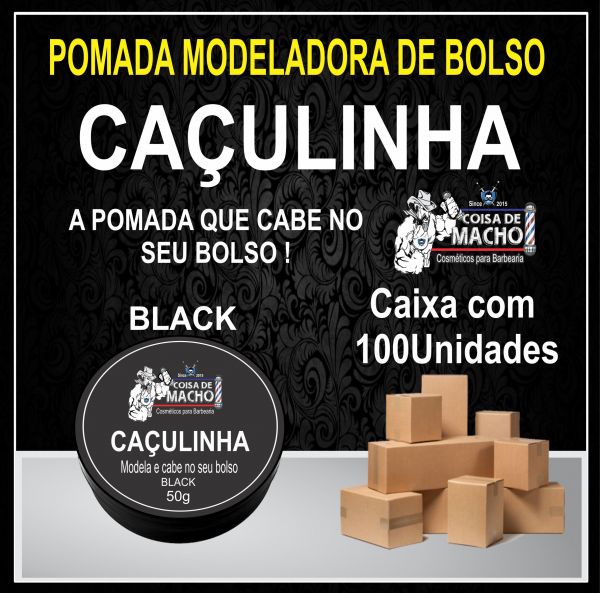 pomada caçulinha black 100 unidades 50g