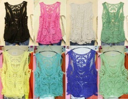 Blusa Guipir Sem Manga