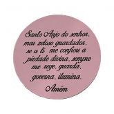CÓD-RE31 ESFERA SANTO ANJO 10X10 MDF ROSA