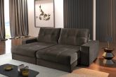 Sofa Retratil Reclinavel Luisa 2x100 Marrom 2231B Luxury