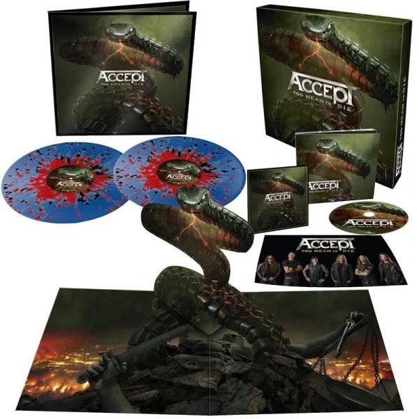Accept - Too Mean to Die (02 LP's Blue, Red & Black Splatter Vinyl + Cd)