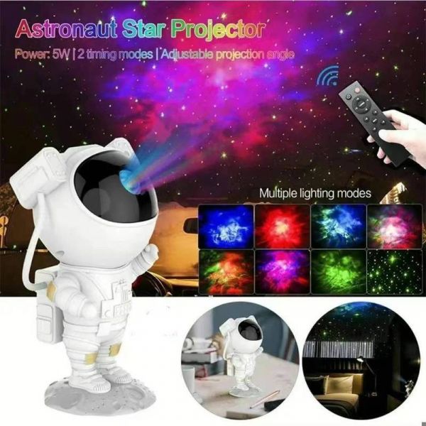 -Astronauta Projetor Galáxia Luzes das Estrelas com controle remoto LE-2222 /