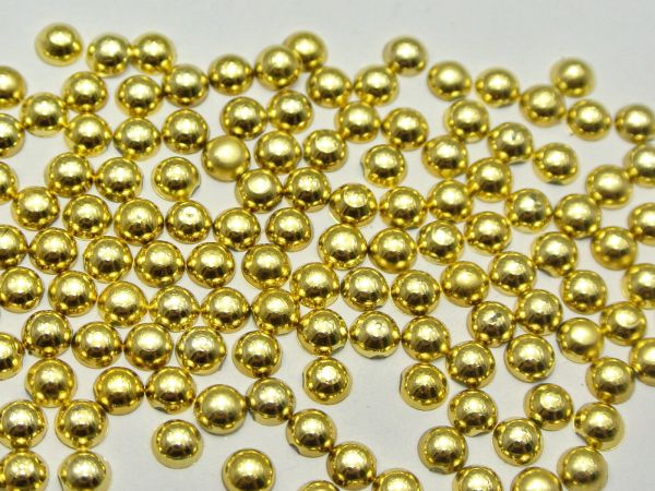 20 Un. Joia Aplique Pingente Strass De Unha Meia Pérola 4mm