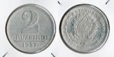 BX279/5 - 2 Cruzeiros 1957 - 194.000 - ESCASSA - Aluminio