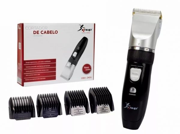MAQUINA DE CORTAR CABELO COMPLETA KNUP