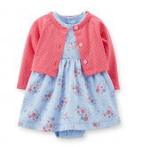 BODY VESTIDO COM CARDIGAN CARTER´S