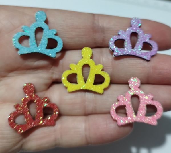 Mini Coroa Neon Colorida (120 Adesivos)
