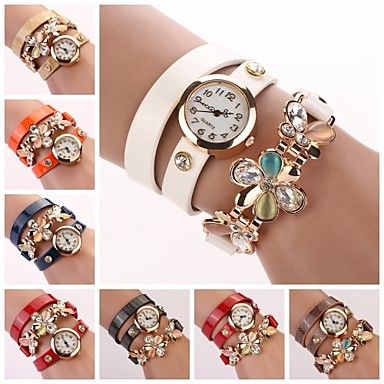 Relógio Quartz, Resistente, Pulseira de Couro. Frete Grátis.