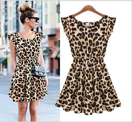 Vestido Leopard Casual