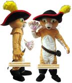 Shrek - Gato de Botas Mascote