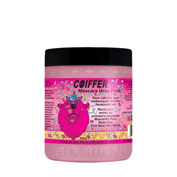 Mascara ursa pink Coiffer 500g desembaraçante