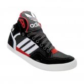 Tênis Adidas Extaball Cano Médio Preto e Vermelho