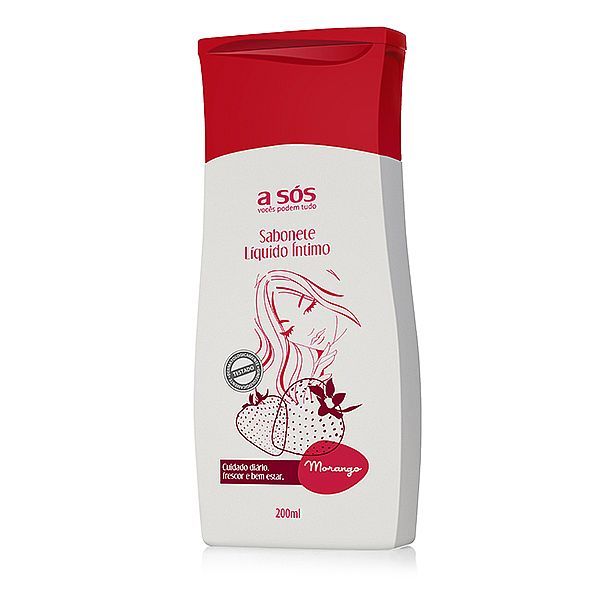 Sabonete Íntimo Morango - 200ml