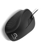 MOUSE USB MO222 EMBORRACHADO PRETO