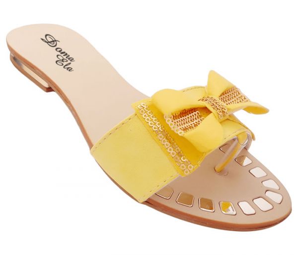 Sandálias Doma Ela Amarela MOD:12415 [Original]