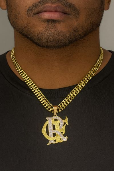 *Somente o pingente disponível*  *Pingente Flamengo de aço inoxidável*