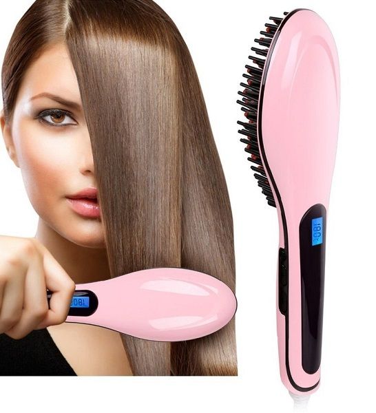 ESCOVA 230C ALISADORA ELETRICA LCD MAGIC HAIR PINK