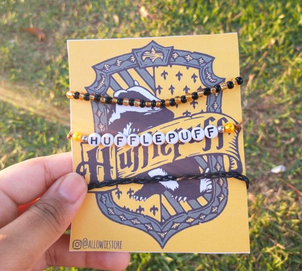 Pulseira da Amizade Harry Potter- Lufa lufa