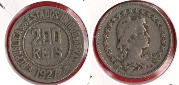 V099-6 - 200 Réis 1923 - Tiragem 1.806.000