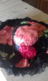 chapeu de pomba gira preto com rosas