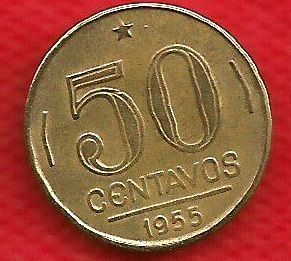 V222-2 - 0,50 1955  - Tiragem 27.150.000