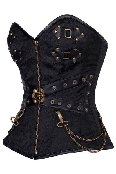 Corset Overbust Fivela Aço - RF30
