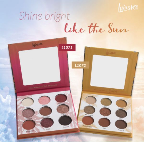 Paleta de Sombra Sol Nascente e Sun Luisance