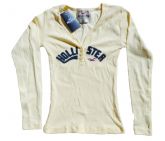 Camisa Feminina Hollister Manga Longa Amarela MOD:76799 [Réplica]