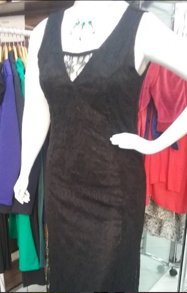 vestido renda