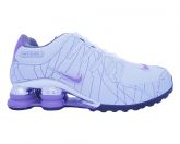 Tênis Nike Shox NZ Branco e Lilás MOD:11007 [1ª Linha]