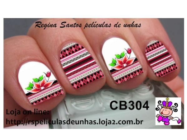 Películas impressas para unhas CB304