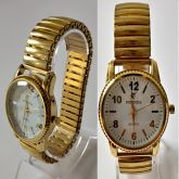 RELÓGIO POTENZIA DOURADO COM FUNDO BRANCO