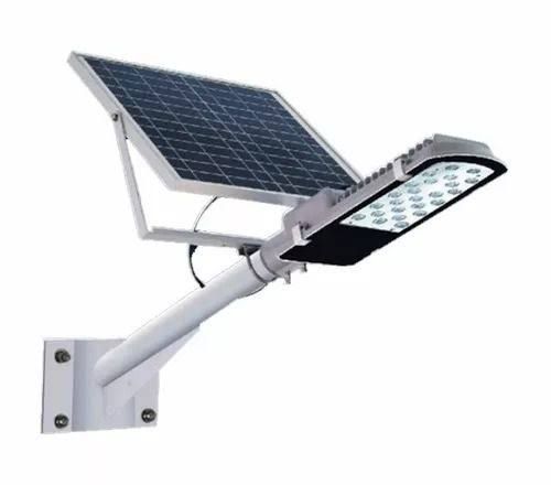 Luminária Publica De Poste solar 300W LED Com placa Voltaica Auto Recarregável Branco Frio 6000k