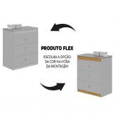Comoda Catatau New 3G Cinza.Cinza.Nature Flex J A Moveis