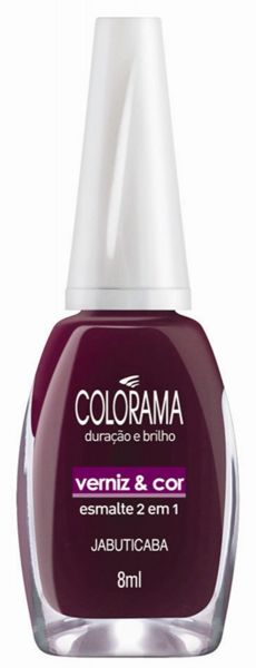 Esmalte Colorama Verniz & Cor 8 ml Jabuticaba