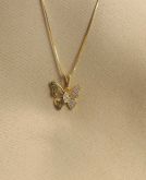 Corrente com pingente de borboleta CP01203